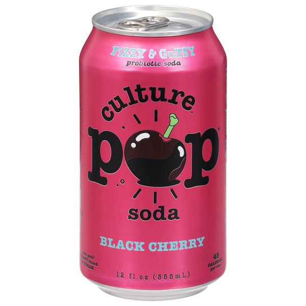 Culture Pop Black Cherry Probiotic Soda