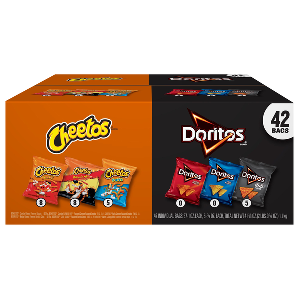 Frito-Lay Doritos & Cheetos Variety Mix - 42 ct