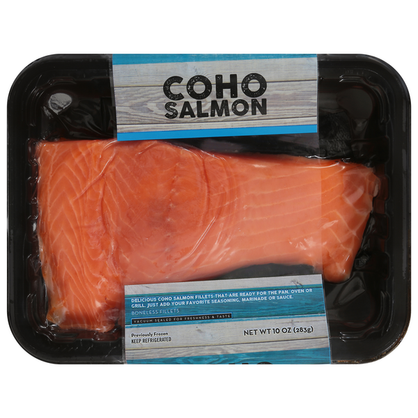 Inland Market Boneless Coho Salmon Fillet Fresh