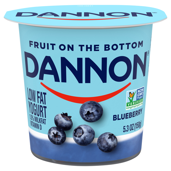 Dannon Fruit on the Bottom Low Fat Blueberry Yogurt Cup