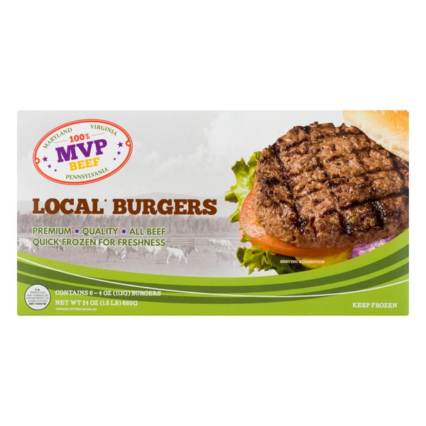Save on MVP Beef Local Burgers 6 ct Frozen Order Online Delivery Giant