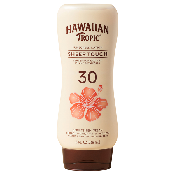 Hawaiian Tropic Sheer Touch Sunscreen Lotion Water Resistant SPF 30