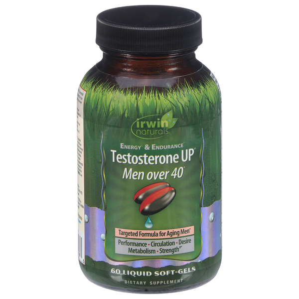 Irwin Naturals Men over 40 Testosterone UP Liquid Softgels