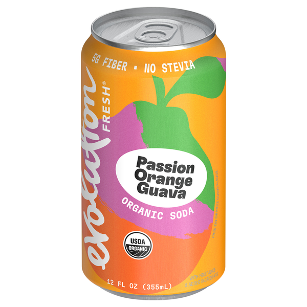 Evolution Fresh Organic Passion Orange Guava Soda