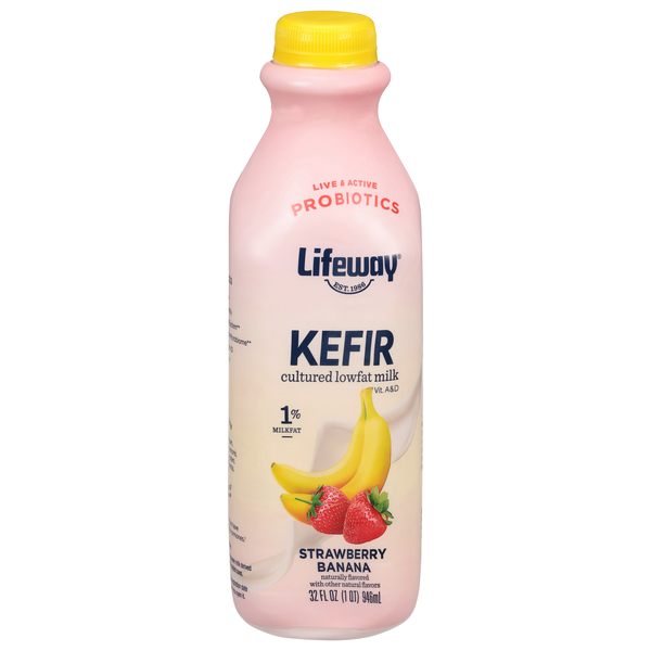 Lifeway Probiotic Low Fat Strawberry Banana Kefir