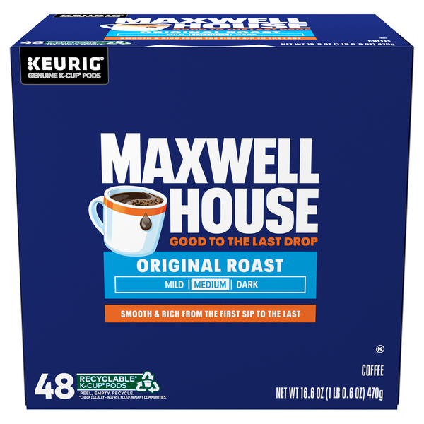 Maxwell House Original Roast Medium Roast Coffee K-Cup Pods