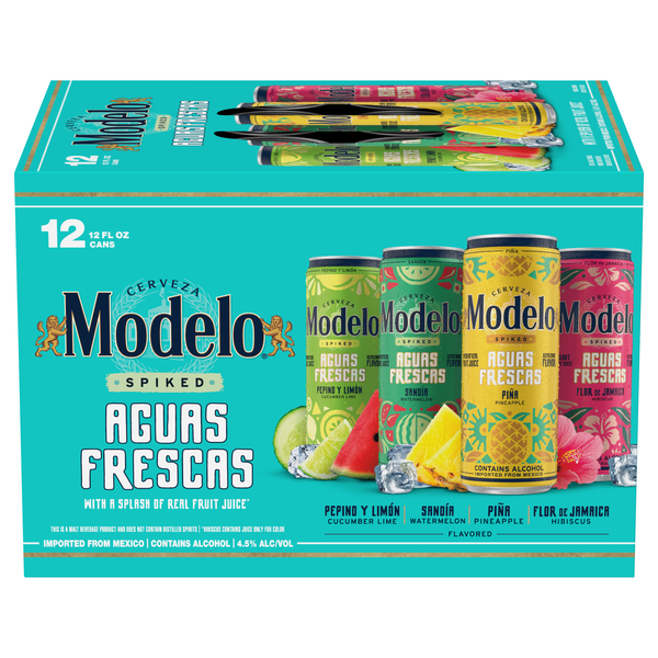 Modelo Spiked Aguas Frescas Malt Beverage Variety Pack - 12 pk
