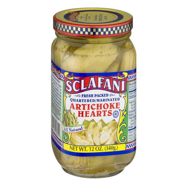 Sclafani Quartered & Marinated Artichoke Hearts