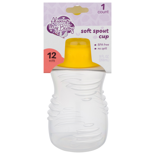 Always My Baby Soft Spout 9 oz Cup Yellow 12+m