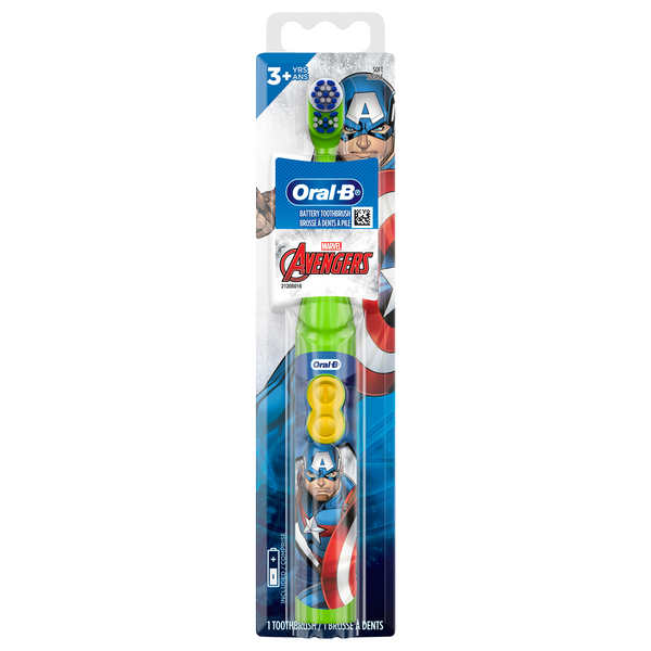 Oral-B Kid's Marvel's Avengers Soft Bristle Battery Toothbrush