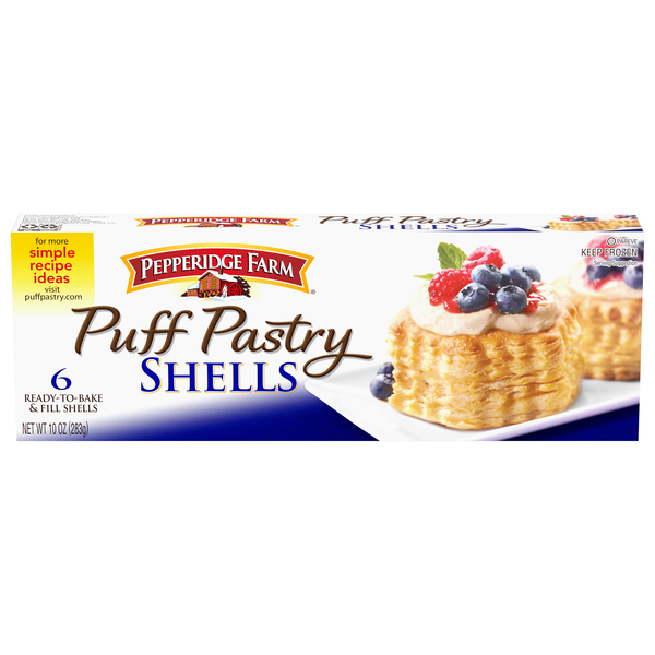 Pepperidge Farm Puff Pastry Shells - 6 ct Frozen