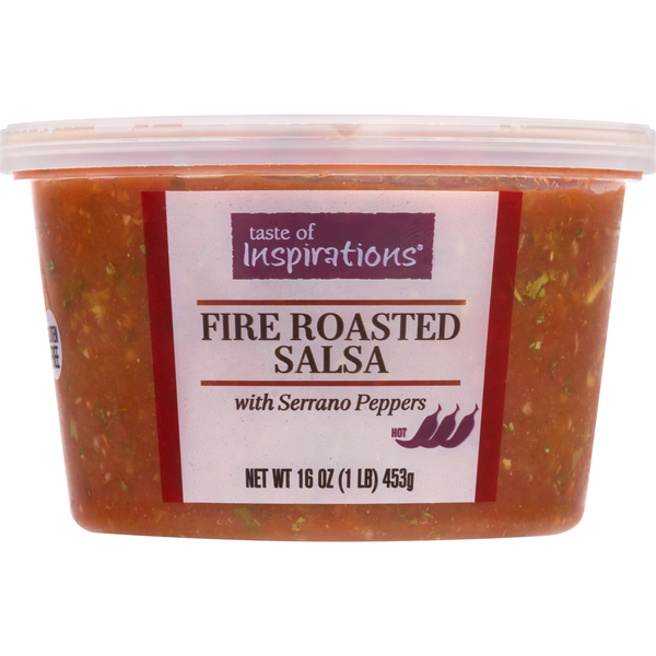 Taste of Inspirations Hot Fire Roasted Salsa with Serrano Peppers