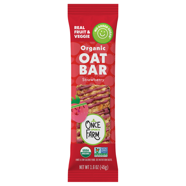 Once Upon a Farm Organic Strawberry Oat Bar Refrigerated