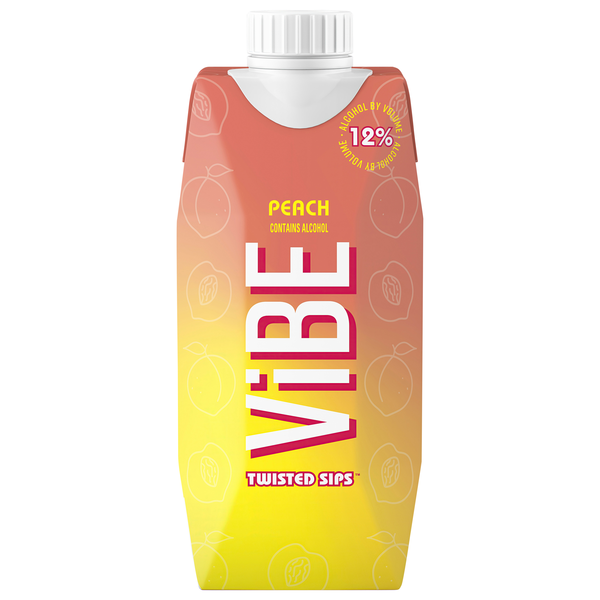 Vibe Twisted Sips Peach Wine Cocktail