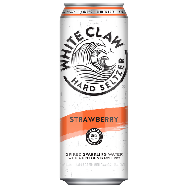 White Claw Strawberry Hard Seltzer