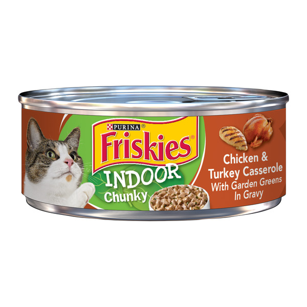 Save on Friskies Indoor Wet Cat Food Chunky Chicken & Turkey Casserole