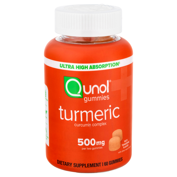 Qunol Turmeric Creamy Orange Flavor 500 mg Gummies