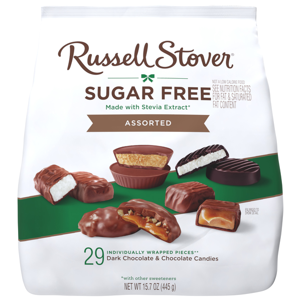 Russell Stover Sugar Free Assorted Dark & Milk Chocolate Candy