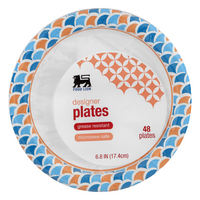 Food Lion Paper Plates Designer 6.8 Inch