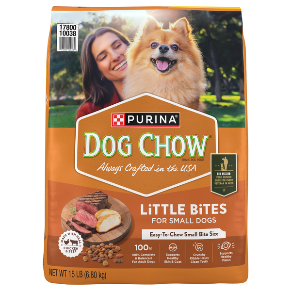 Purina Dog Chow Little Bites Small Dogs Chicken & Beef Adult Dry Dog Food