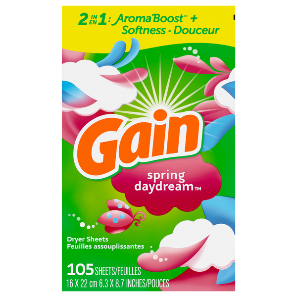 Save on Gain Spring Daydream Dryer Sheets Order Online Delivery Food Lion