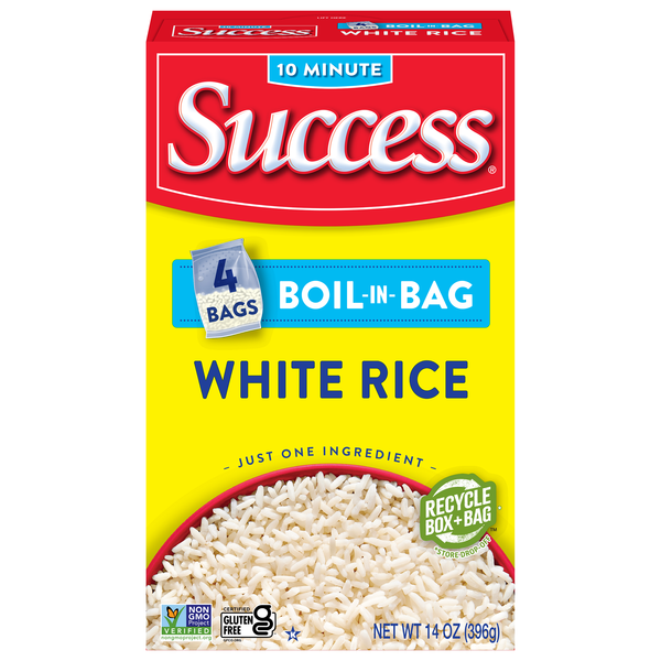 Success Boil-in-Bag Gluten Free White Rice - 4 ct