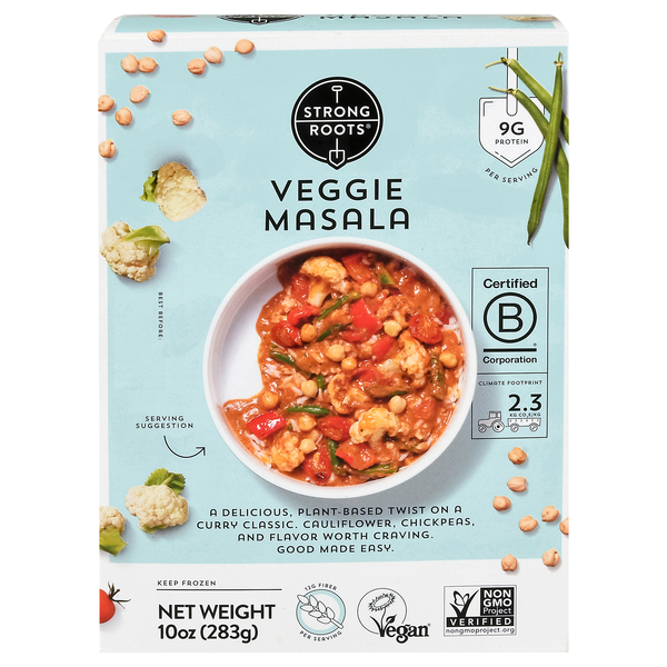 Save on Strong Roots Vegan Veggie Masala Frozen Meal Order Online ...