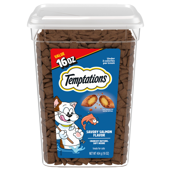 Temptations Savory Salmon Flavor Crunchy & Soft Cat Treats