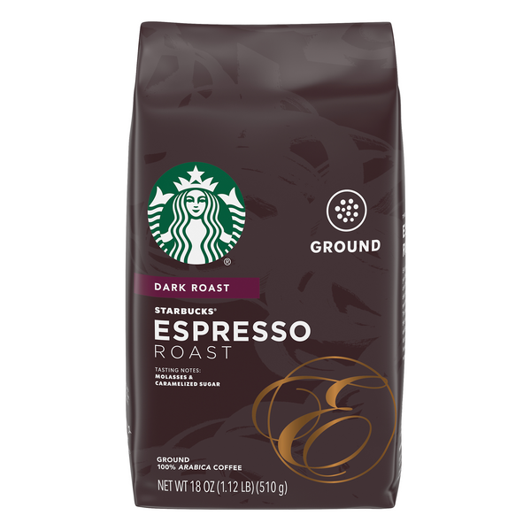 Save on Starbucks Espresso Dark Roast Coffee (Ground) Order Online