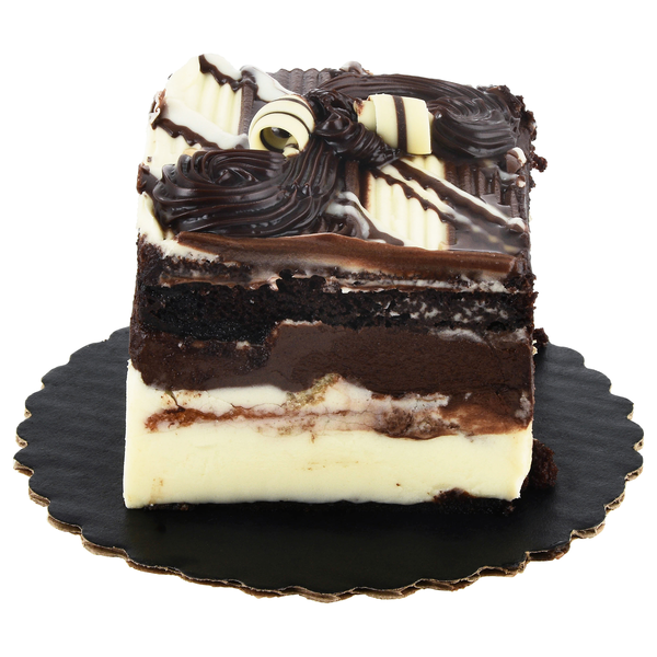 Hannaford Bakery Triple Chocolate Tiger Cake Square