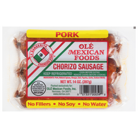 La Banderita Ole Mexican Foods Chorizo Sausage - apx 6 ct