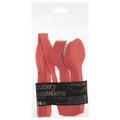 Creative Converting Celebrations Plastic Assorted Cutlery Classic Red