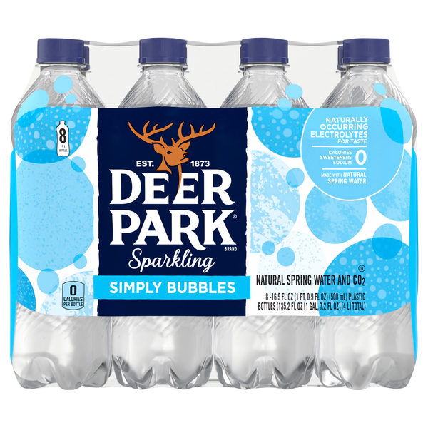 Deer Park Simply Bubbles Sparkling Spring Water - 8 pk