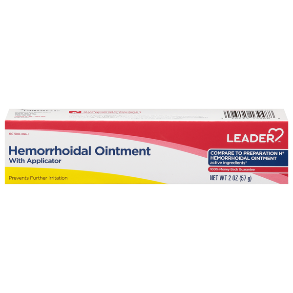 Leader Hemorrhoidal Ointment with Applicator