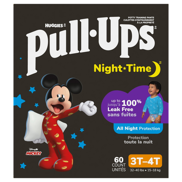 Pull-Ups Night Time Boys 3T-4T Training Pants 32-40 lb