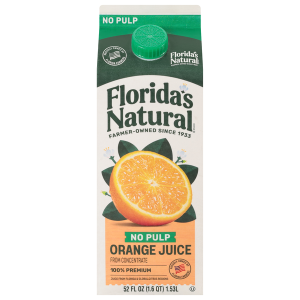 Florida's Natural Premium No Pulp 100% Orange Juice