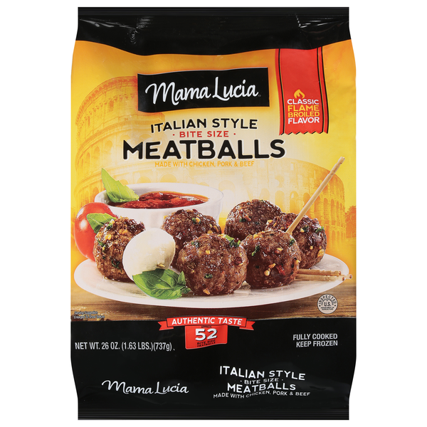 Mama Lucia Bite Size Italian Style Meatballs Frozen