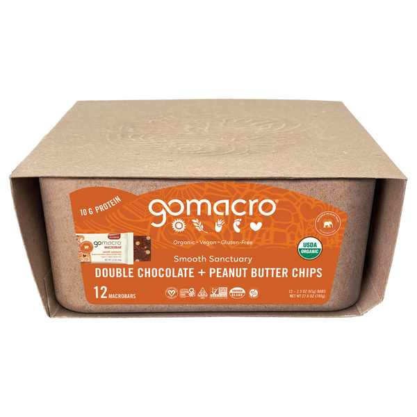 Save on GoMacro MacroBar Double Chocolate + Peanut Butter Chips Organic