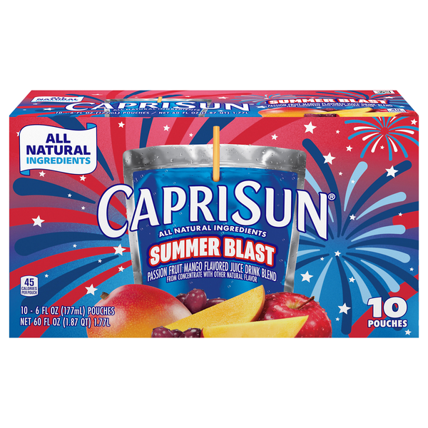 Capri Sun Summer Blast Juice Drink Blend - 10 pk