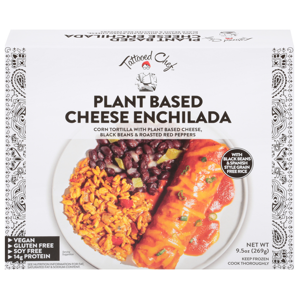 Save on Tattooed Chef Plant Based Cheese Enchiladas Gluten Free Vegan