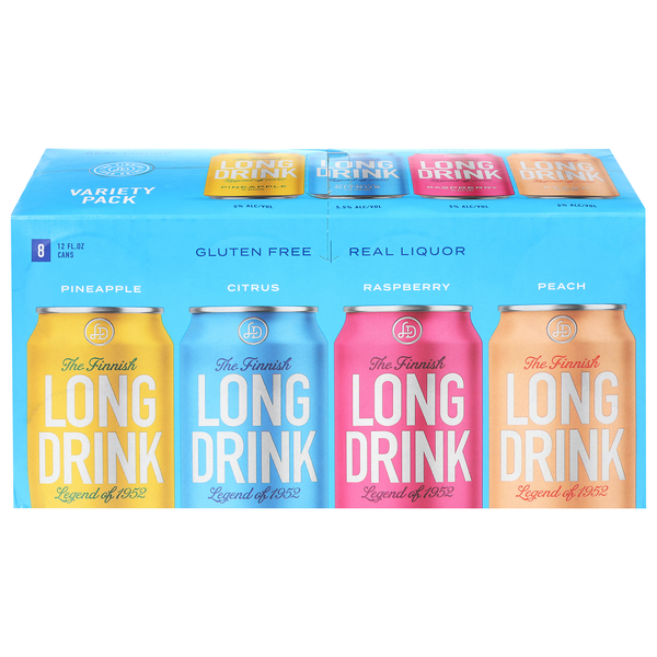Long Drink Gluten Free Cocktail Variety Pack - 8 pk