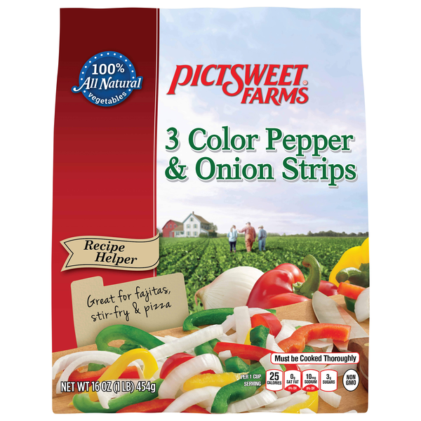 Pictsweet Farms 3 Color Pepper & Onion Strips Frozen