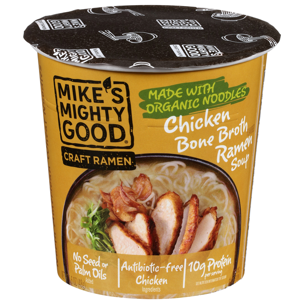 Mike's Mighty Good Chicken Flavor Craft Ramen Soup Cup