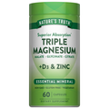 Nature's Truth Superior Absorption Triple Magnesium + D3 & Zinc Capsules
