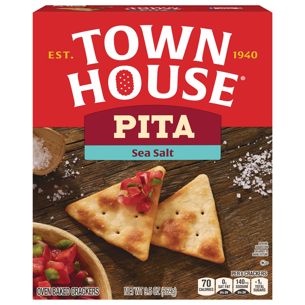 Town House Sea Salt Pita Crackers