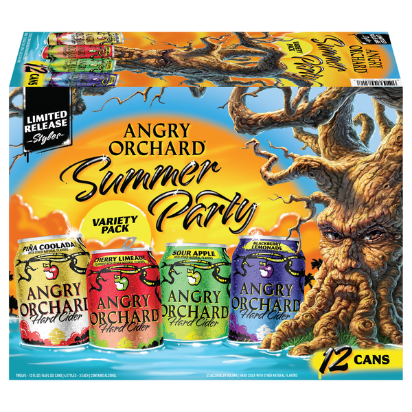 Angry Orchard Hard Cider Summer Party Pack - 12 pk