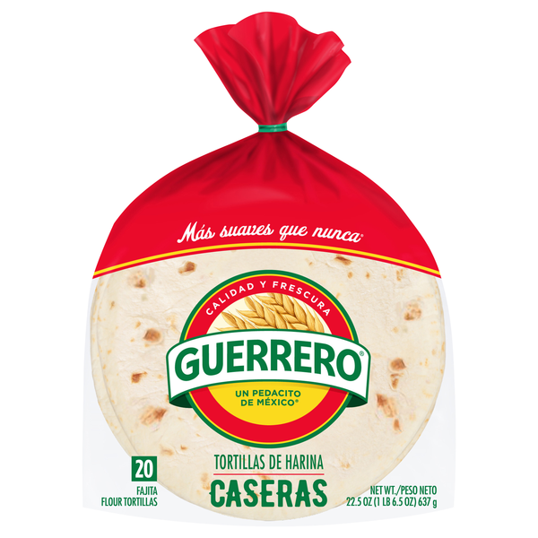 Guerrero Fajita Flour Tortillas 6 Inch - 20 ct