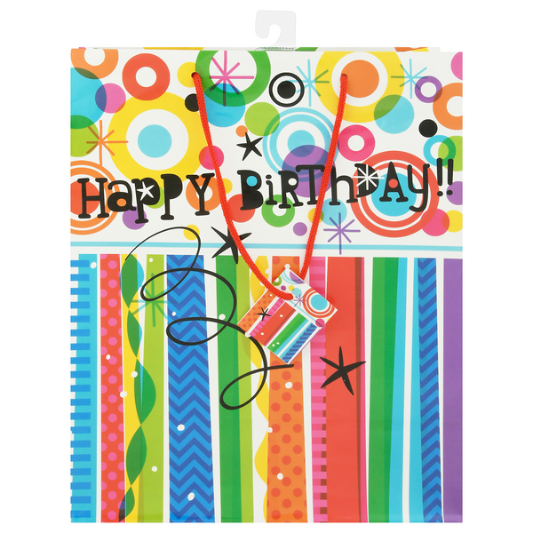 Unique Gift Bag Mod Rainbow Happy Birthday