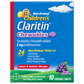 Claritin Children's Indoor & Outdoor Allergies Grape Chewable Tablets