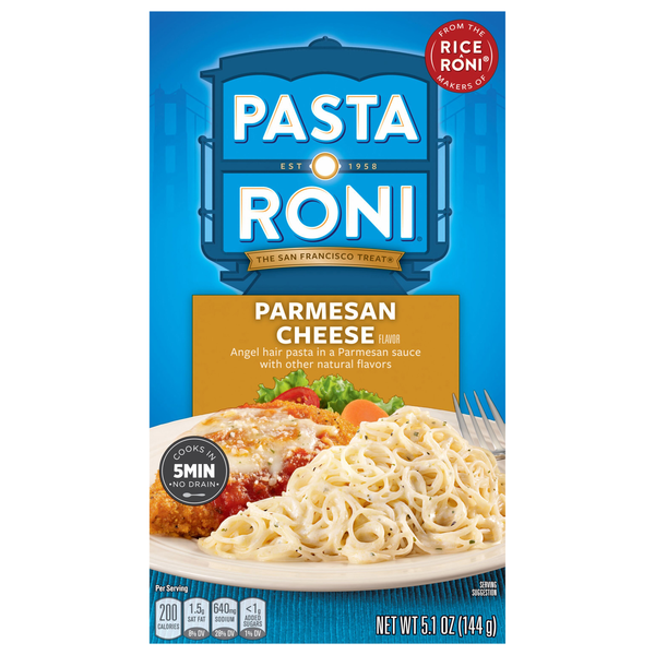 Pasta Roni Angel Hair Pasta Parmesan Cheese